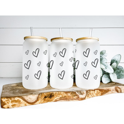 Sklenice matné sklo Láska