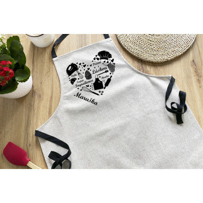 Zástěra Pečení s láskou se jménem