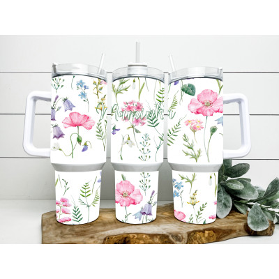 Cestovní termohrnek Luční kvítí