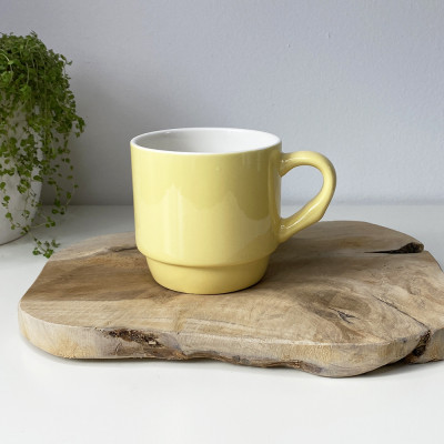 Keramický stohovatelný hrnek 330ml - pastelové barvy, vlastní text