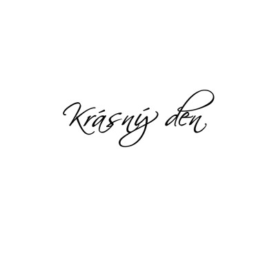 Bílý keramický stohovatelný hrnek 330ml - Krásný den