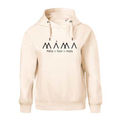 Mikina s nápisem MÁMA a jmény dětí