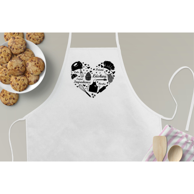 Zástěra kuchyňská Pečení s láskou