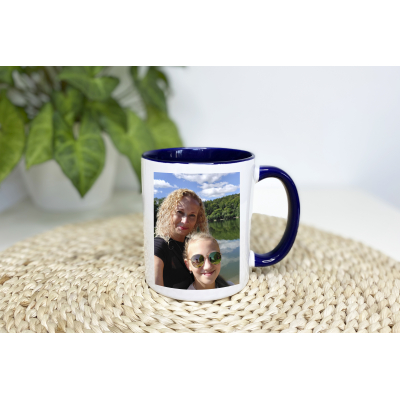 Hrnek tmavě modrý s vlastní fotkou