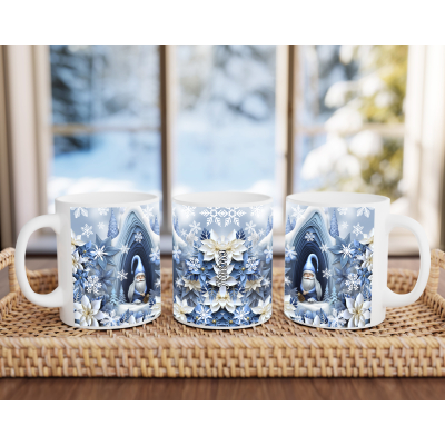 Hrnek 3D motiv Skřítek modrý