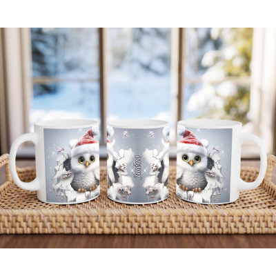 Hrnek 3D motiv Sovička