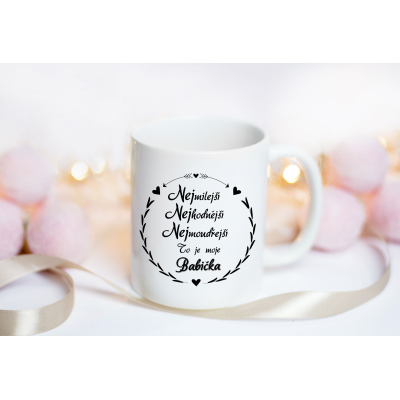 Keramický HRNEK Nej, nej, nej babička
