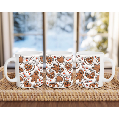 Hrnek 3D motiv Perníčky