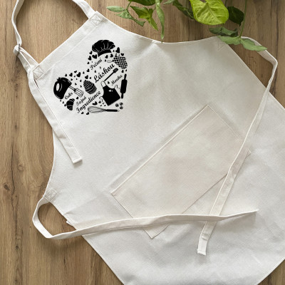 Zástěra s kapsou Pečení s láskou